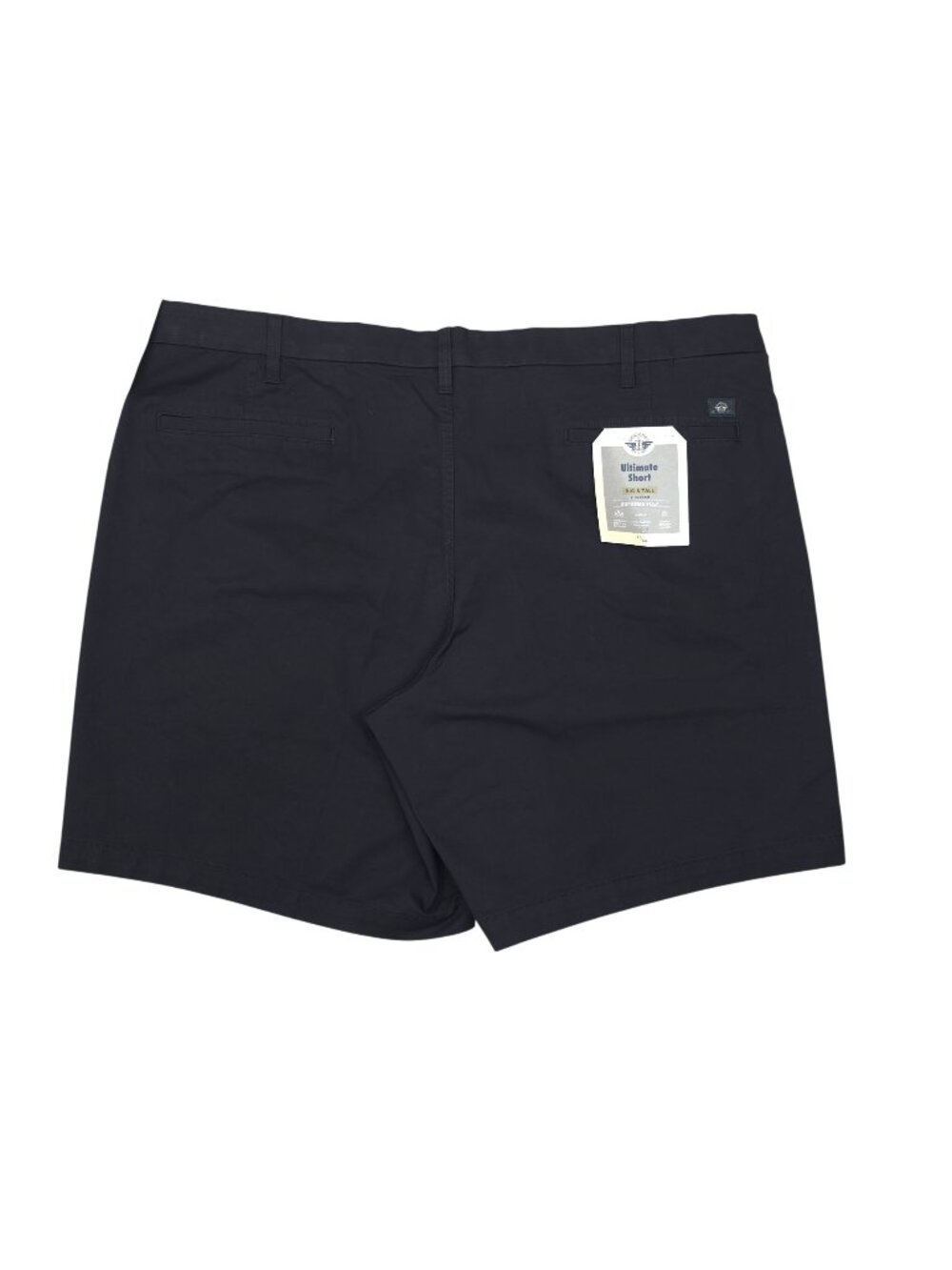 Dockers Mens Size 46 Ultimate Shorts Supreme Flex 9" Inseam Black Big & Tall